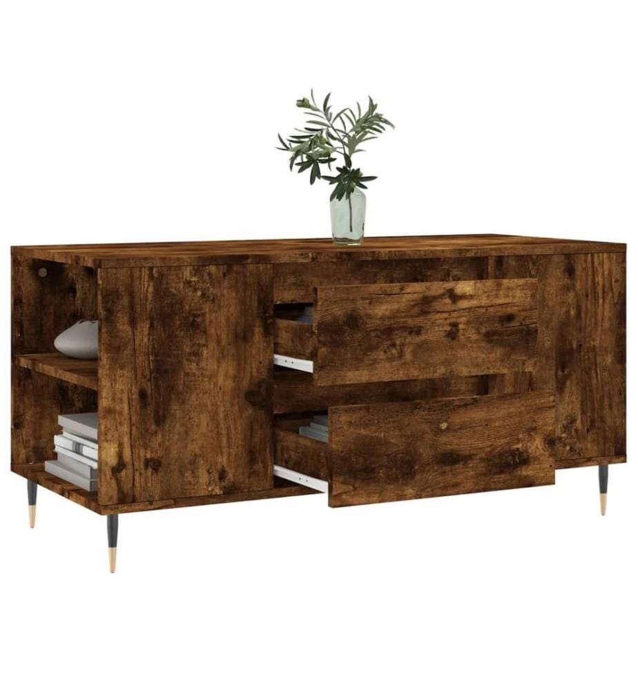 Couchtisch Räuchereiche 102x44,5x50 cm Holzwerkstoff