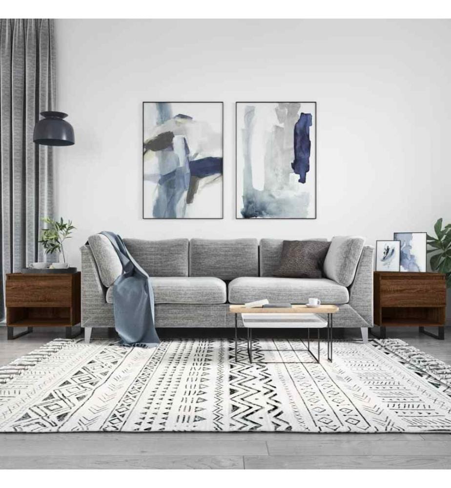 Couchtische 2 Stk. Braun Eichen-Optik 50x46x50 cm Holzwerkstoff