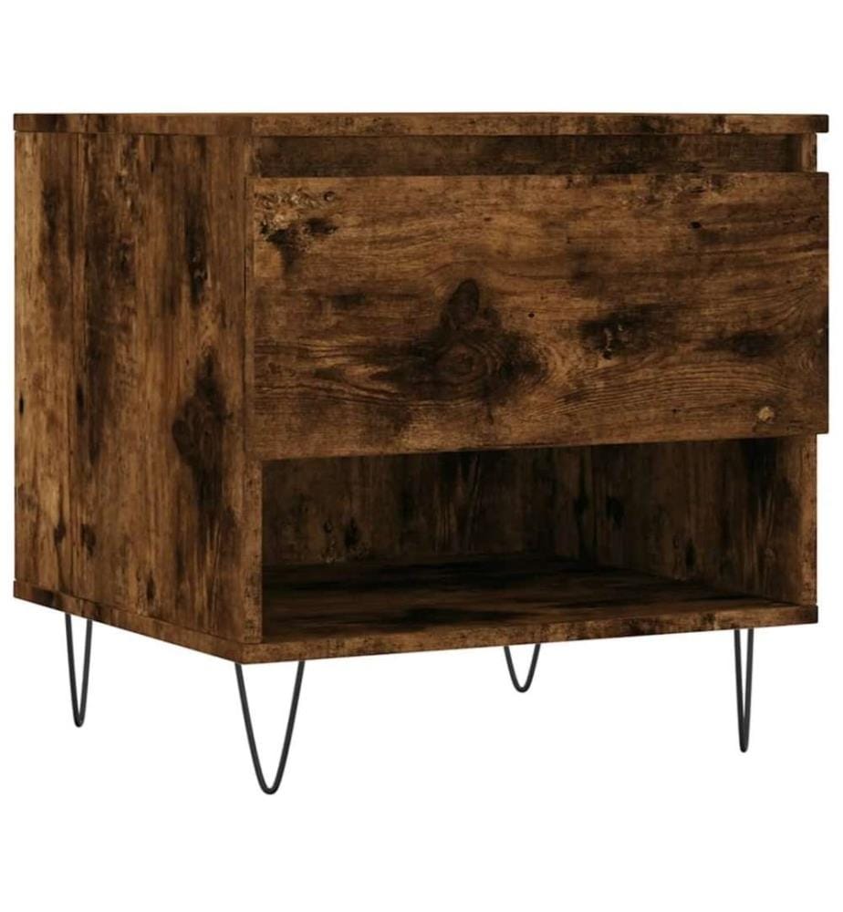 Couchtisch Räuchereiche 50x46x50 cm Holzwerkstoff