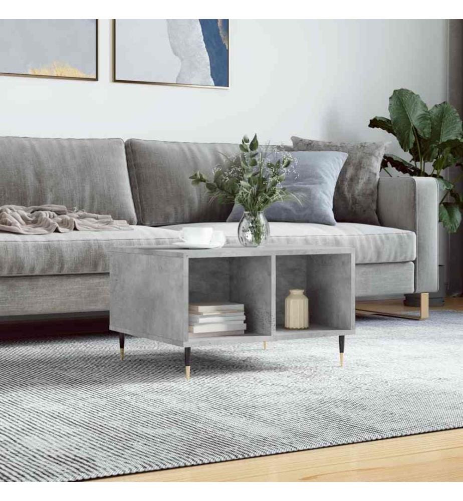Couchtisch Betongrau 60x50x36,5 cm Holzwerkstoff