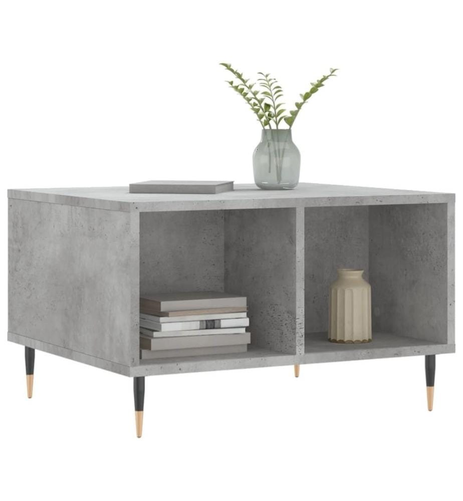 Couchtisch Betongrau 60x50x36,5 cm Holzwerkstoff