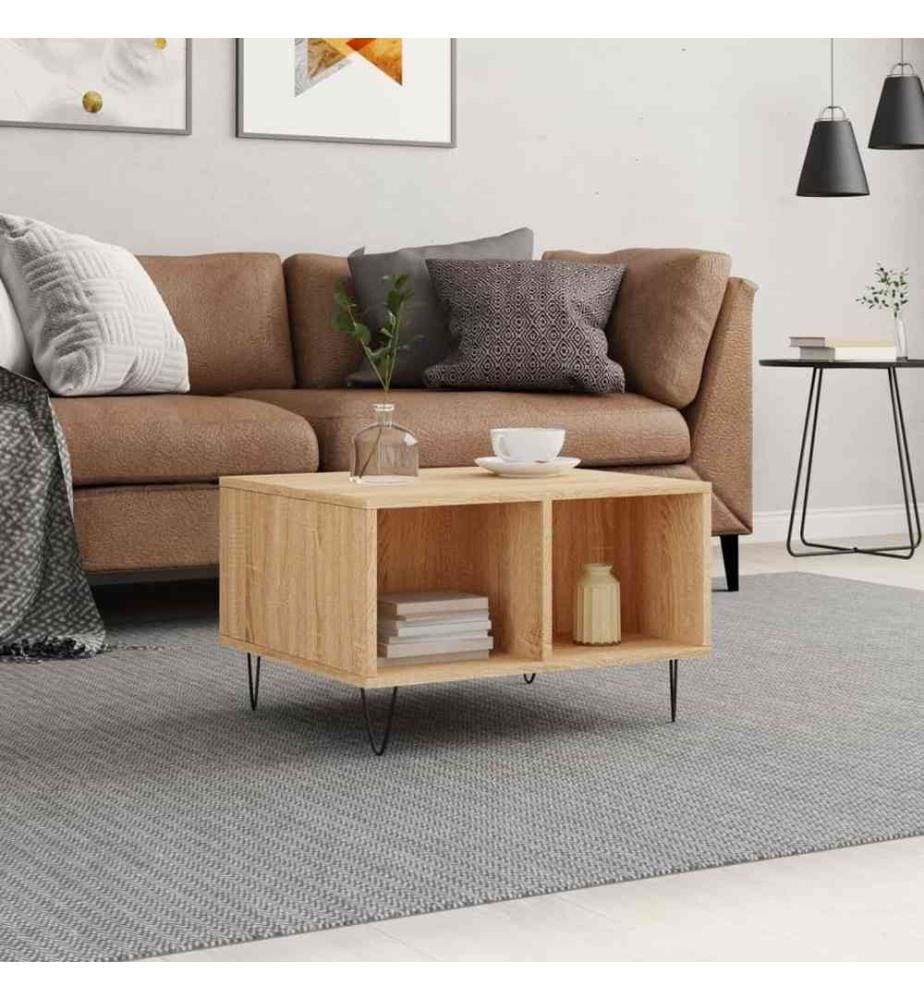Couchtisch Sonoma-Eiche 60x50x36,5 cm Holzwerkstoff