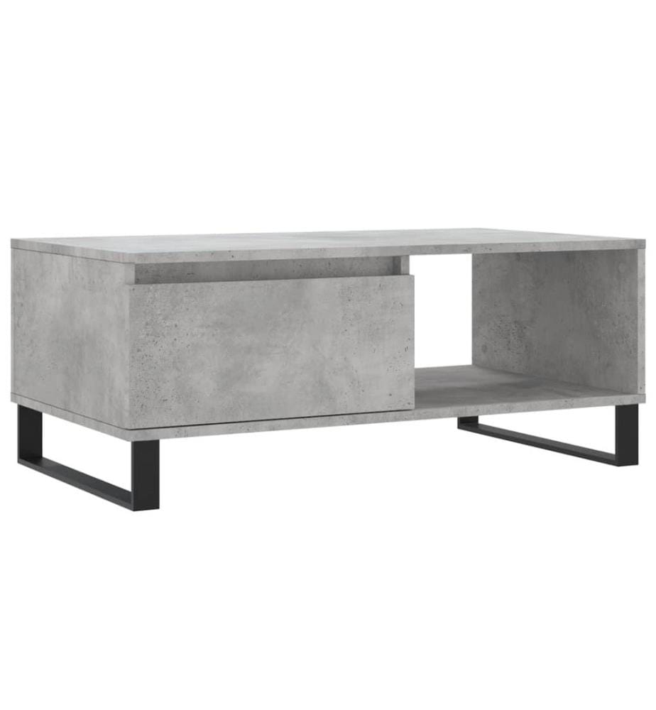 Couchtisch Betongrau 90x50x36,5 cm Holzwerkstoff