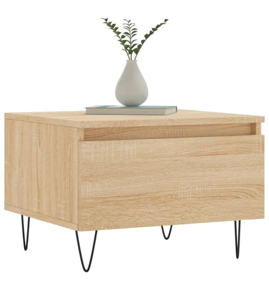 Couchtische 2 Stk. Sonoma-Eiche 50x46x35 cm Holzwerkstoff