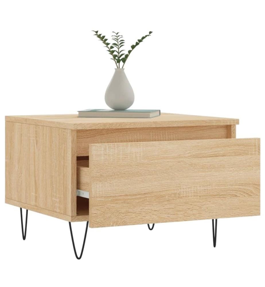 Couchtische 2 Stk. Sonoma-Eiche 50x46x35 cm Holzwerkstoff