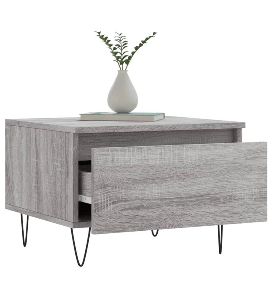Couchtische 2 Stk. Grau Sonoma 50x46x35 cm Holzwerkstoff