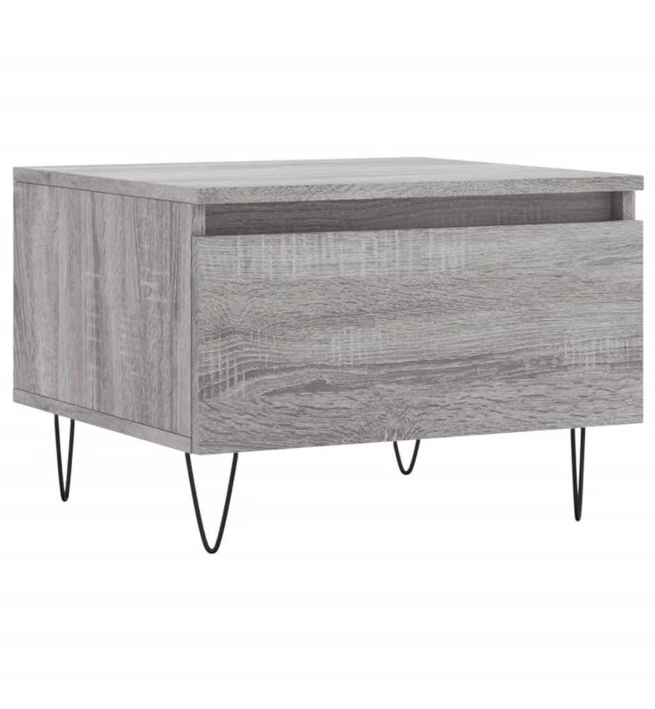 Couchtische 2 Stk. Grau Sonoma 50x46x35 cm Holzwerkstoff
