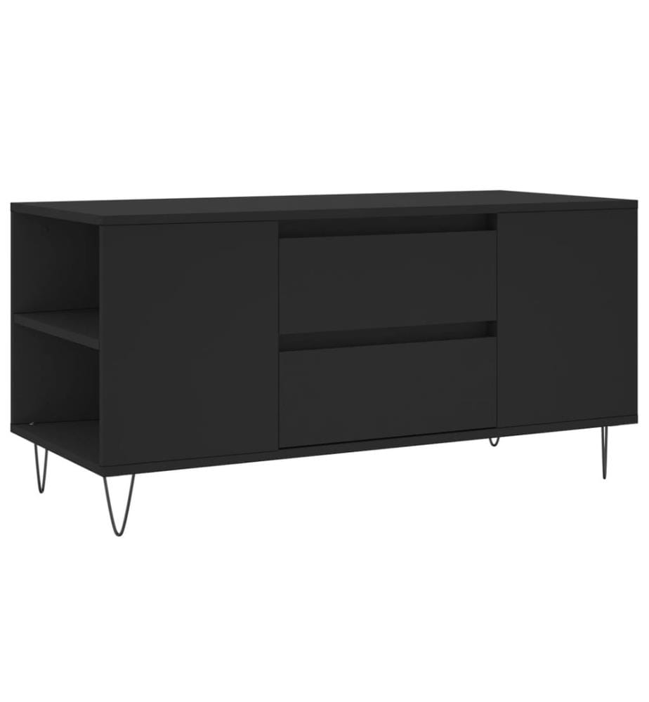 Couchtisch Schwarz 102x44,5x50 cm Holzwerkstoff