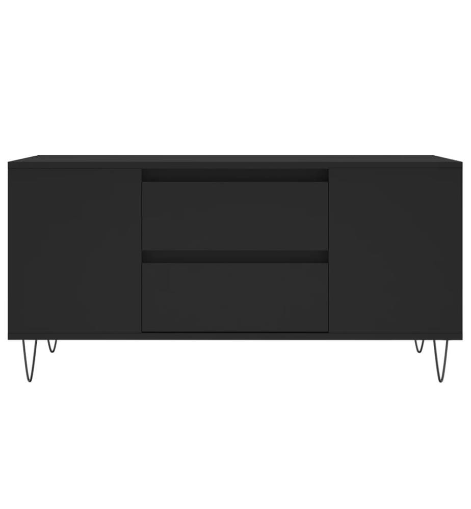Couchtisch Schwarz 102x44,5x50 cm Holzwerkstoff