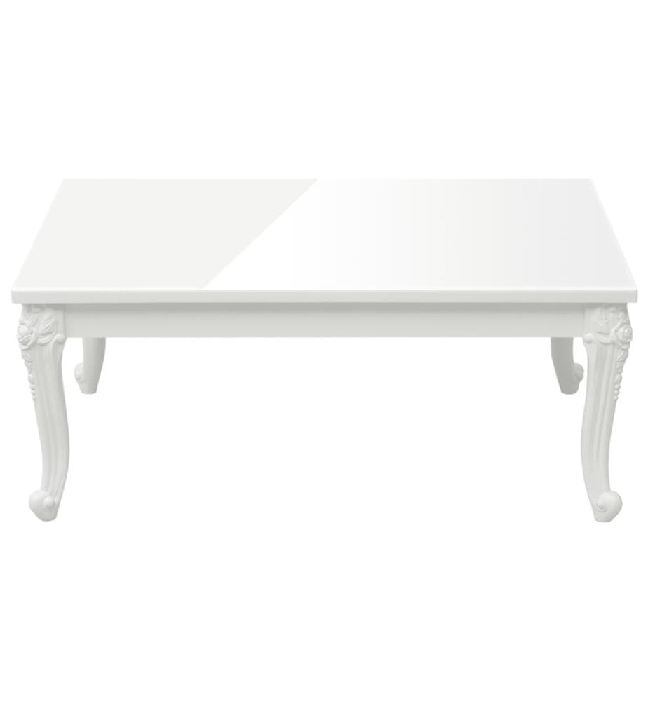 Couchtisch Hochglanz-Weiss 100x50x42 cm Holzwerkstoff