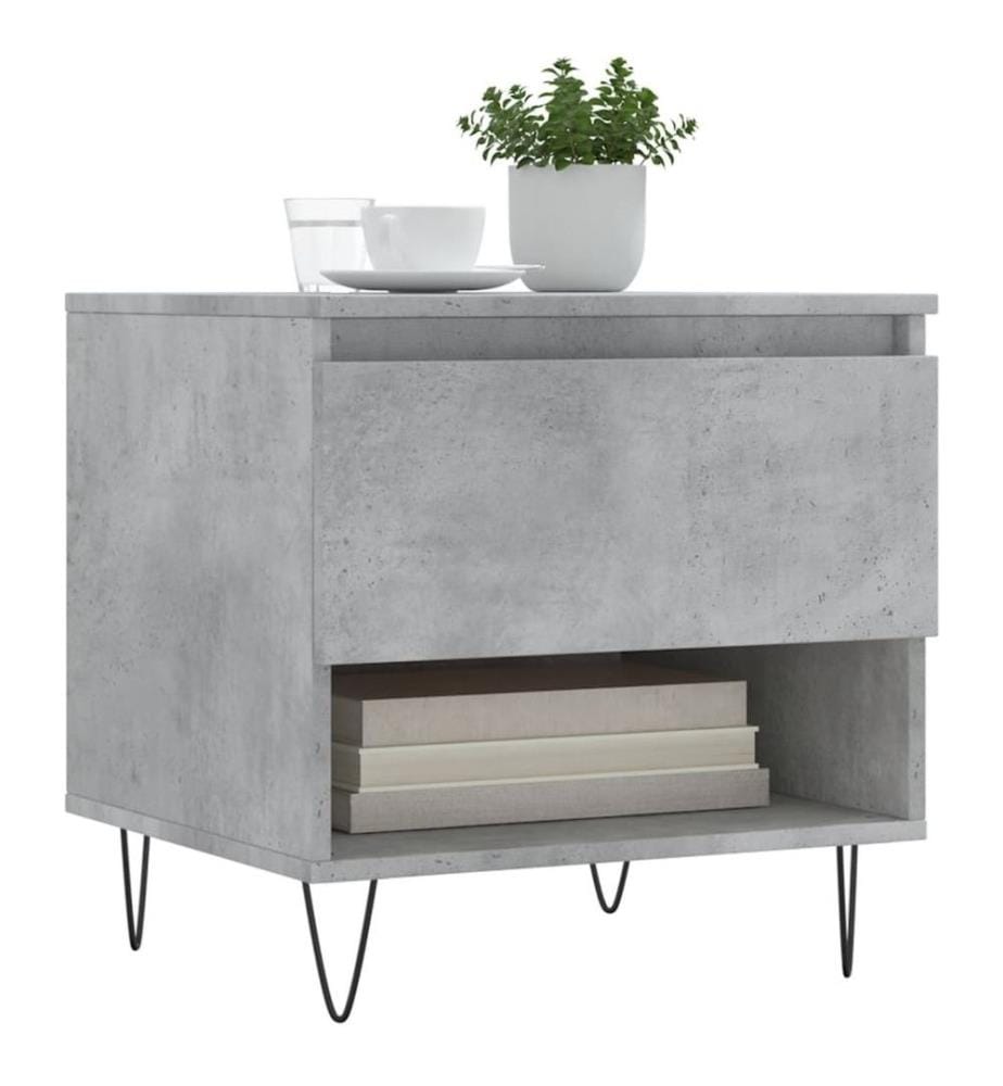 Couchtische 2 Stk. Betongrau 50x46x50 cm Holzwerkstoff