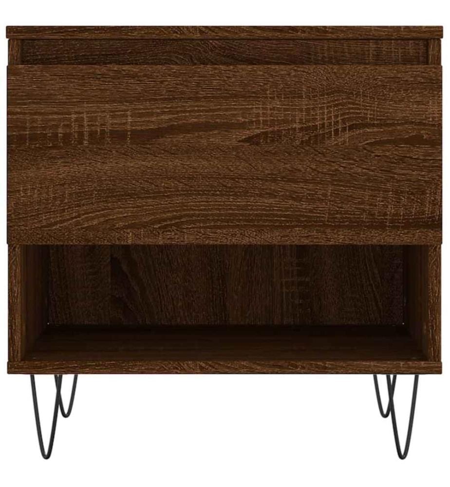 Couchtisch Braun Eichen-Optik 50x46x50 cm Holzwerkstoff
