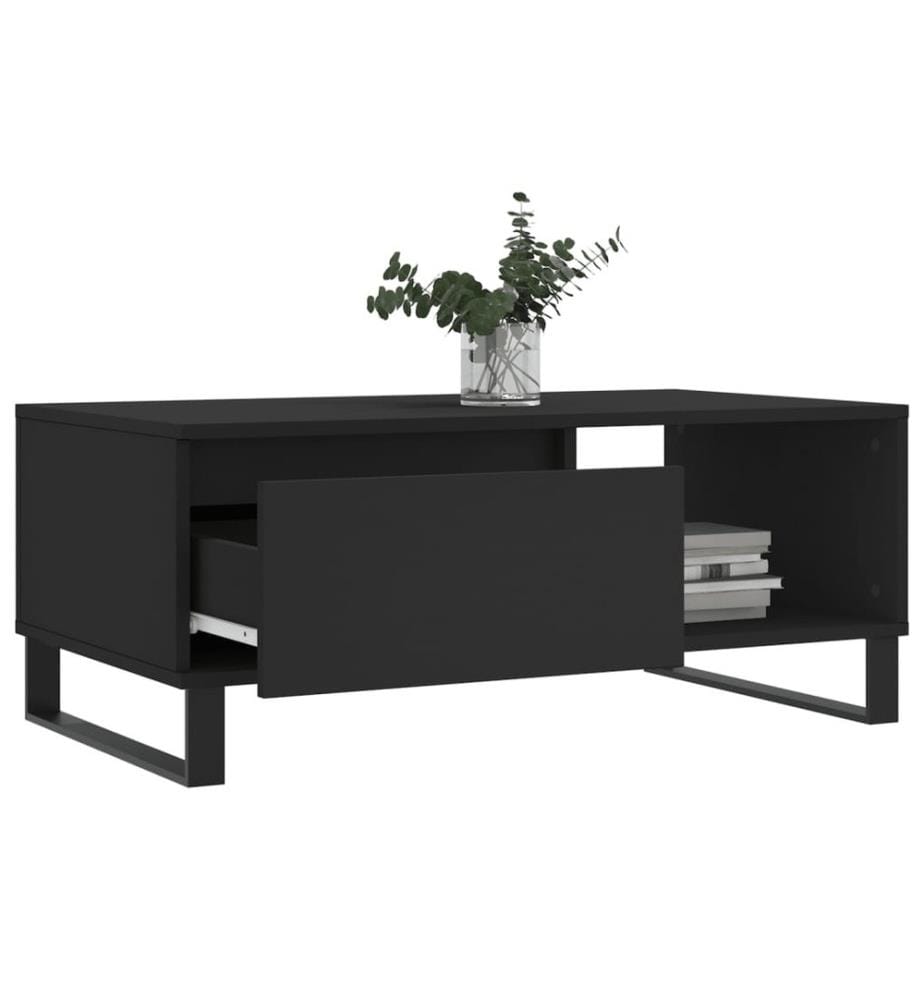 Couchtisch Schwarz 90x50x36,5 cm Holzwerkstoff