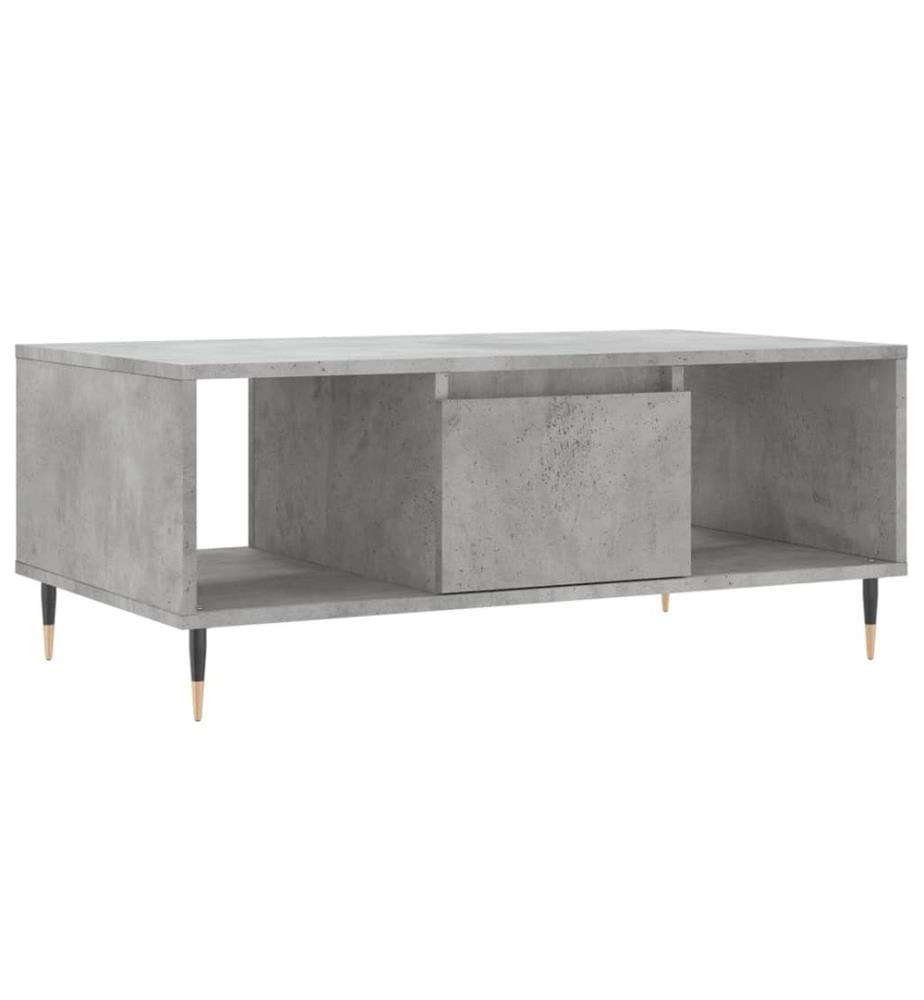 Couchtisch Betongrau 90x50x36,5 cm Holzwerkstoff