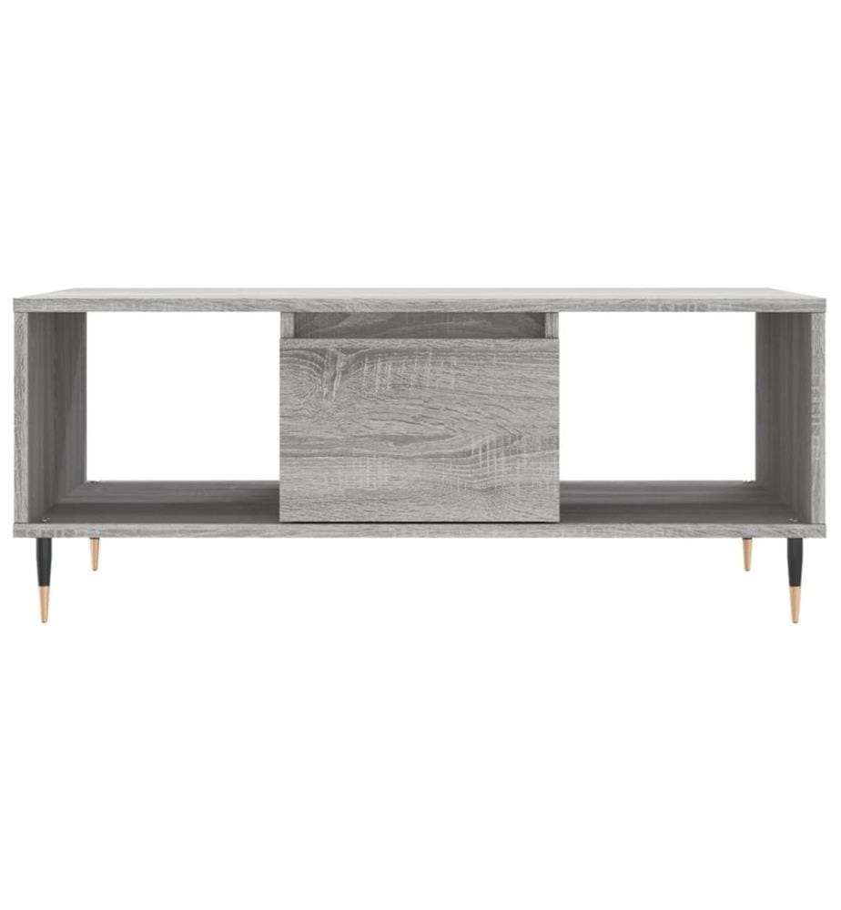 Couchtisch Grau Sonoma 90x50x36,5 cm Holzwerkstoff