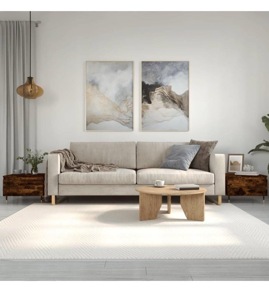 Couchtische 2 Stk. Räuchereiche 50x46x35 cm Holzwerkstoff