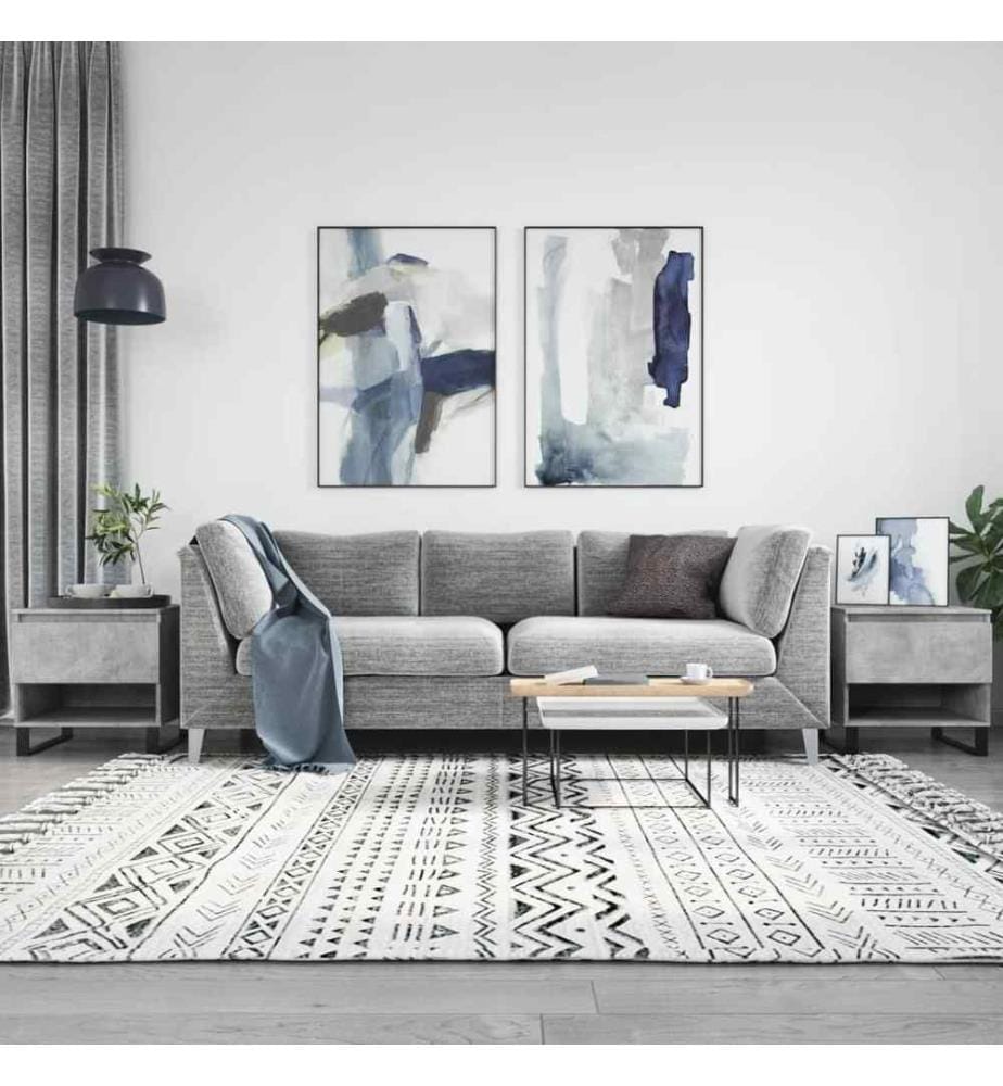 Couchtische 2 Stk. Betongrau 50x46x50 cm Holzwerkstoff