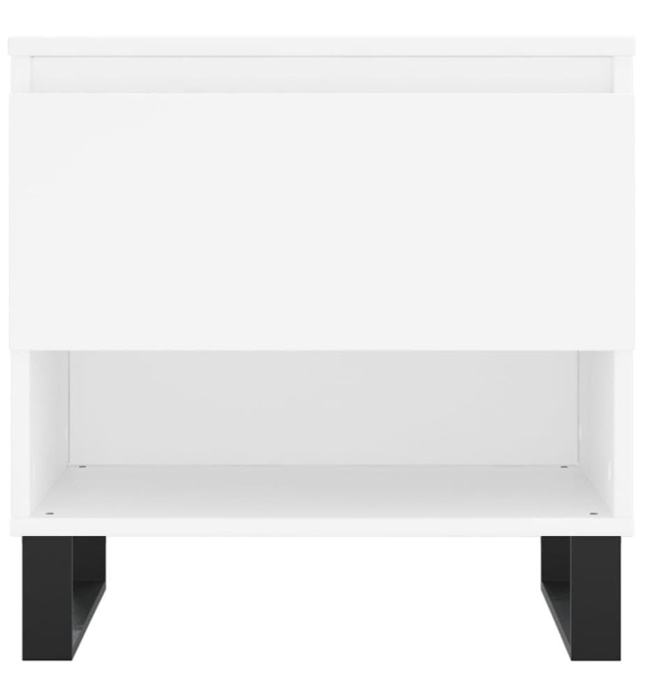 Couchtisch Weiss 50x46x50 cm Holzwerkstoff