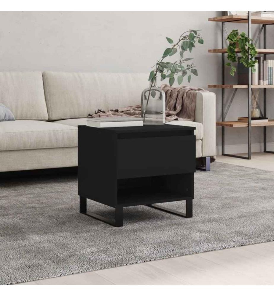 Couchtisch Schwarz 50x46x50 cm Holzwerkstoff