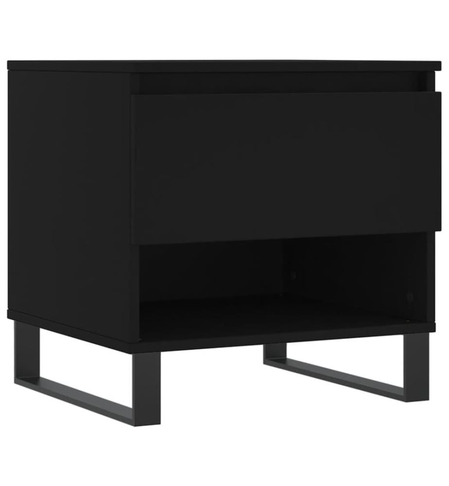 Couchtisch Schwarz 50x46x50 cm Holzwerkstoff