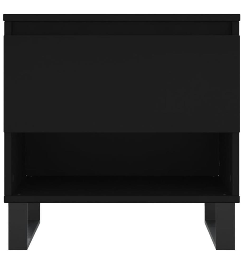 Couchtisch Schwarz 50x46x50 cm Holzwerkstoff