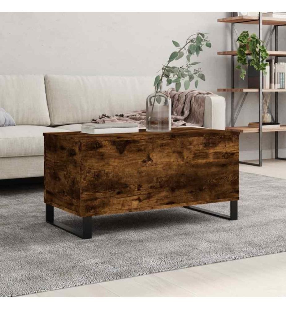 Couchtisch Räuchereiche 90x44,5x45 cm Holzwerkstoff