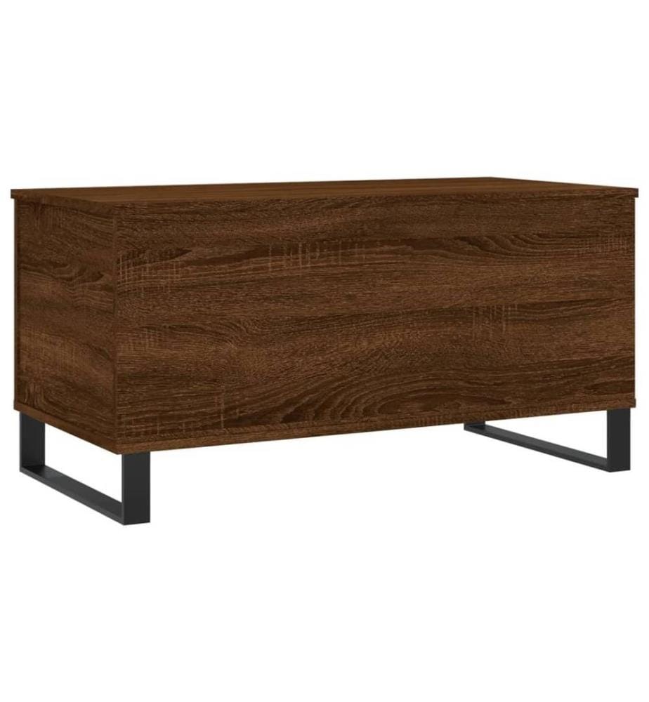 Couchtisch Braun Eichen-Optik 90x44,5x45 cm Holzwerkstoff