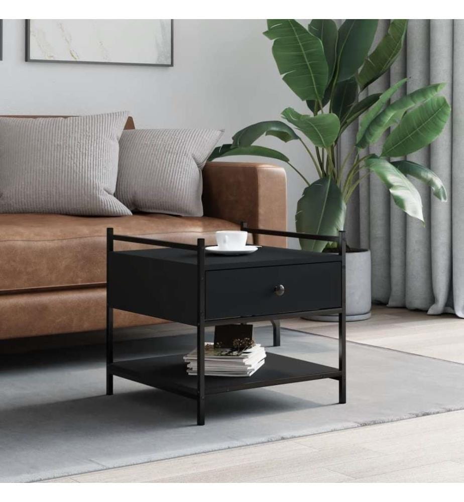 Couchtisch Schwarz 50x50x50 cm Holzwerkstoff