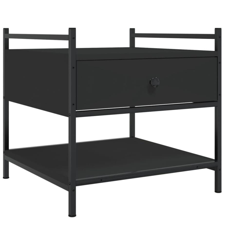 Couchtisch Schwarz 50x50x50 cm Holzwerkstoff