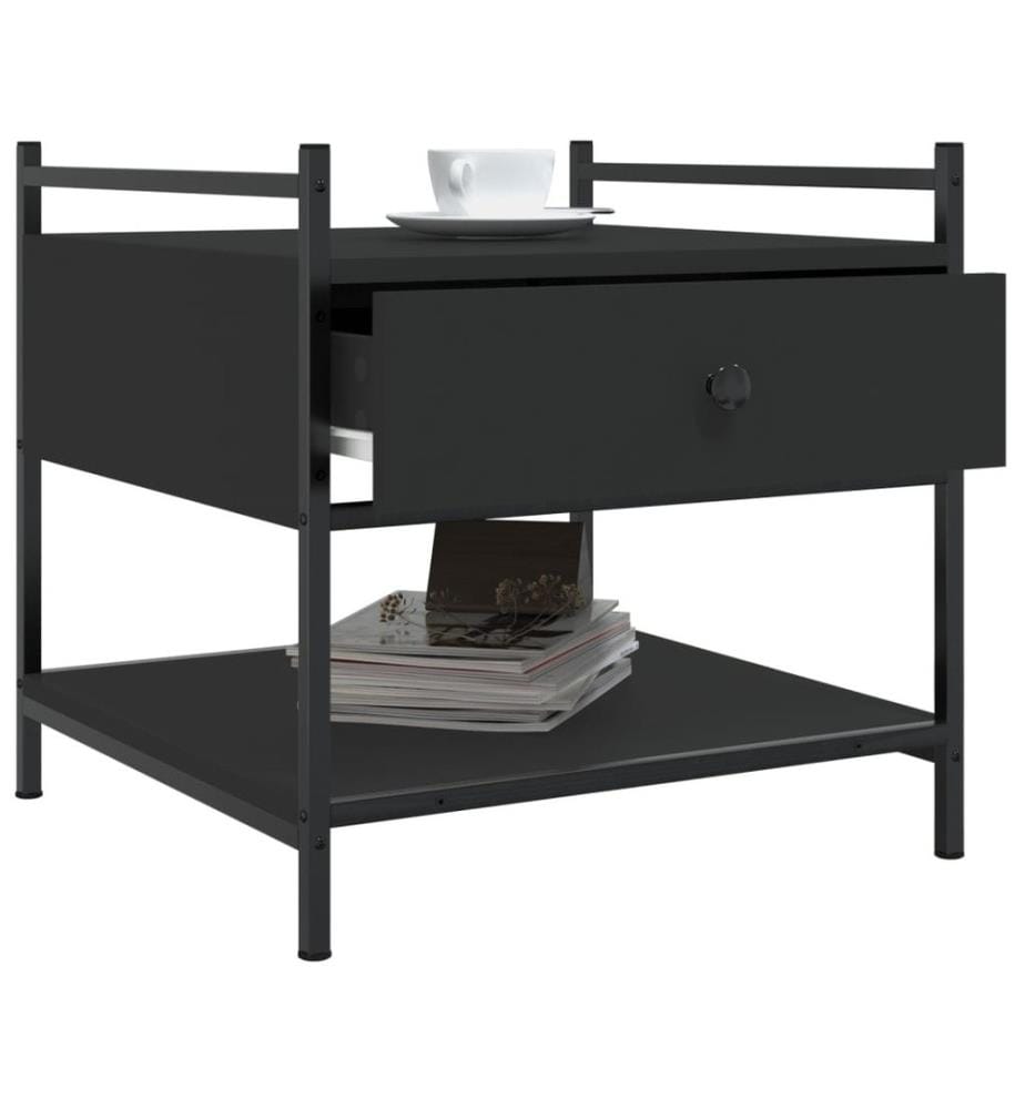 Couchtisch Schwarz 50x50x50 cm Holzwerkstoff
