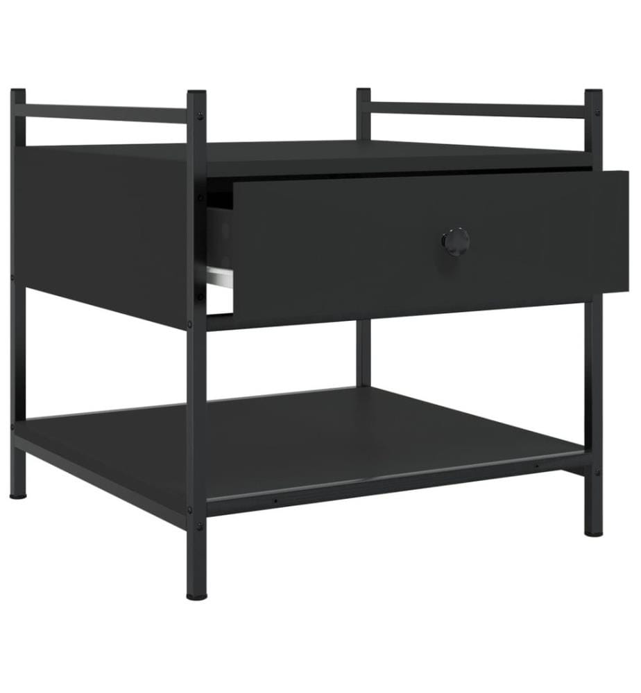Couchtisch Schwarz 50x50x50 cm Holzwerkstoff