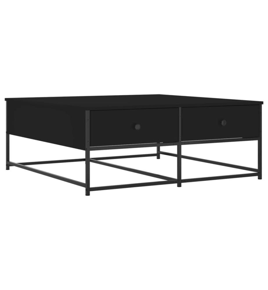 Couchtisch Schwarz 100x99x40 cm Holzwerkstoff