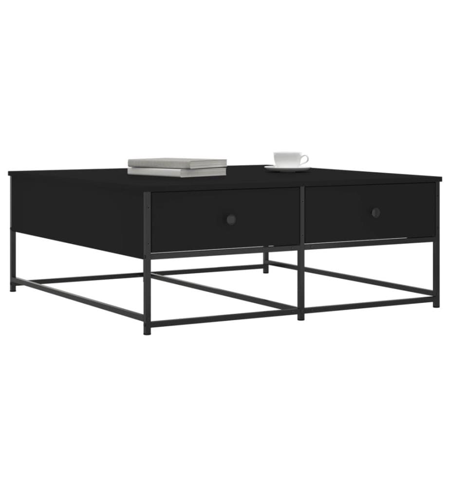 Couchtisch Schwarz 100x99x40 cm Holzwerkstoff