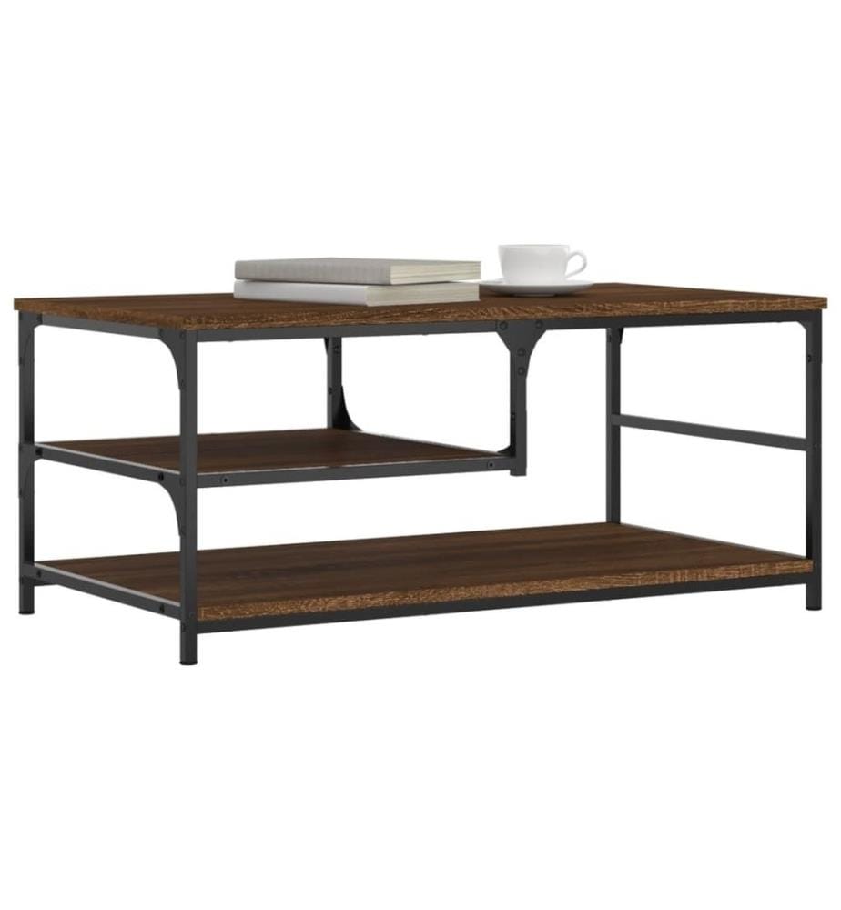 Couchtisch Braun Eichen-Optik 90x49x40 cm Holzwerkstoff