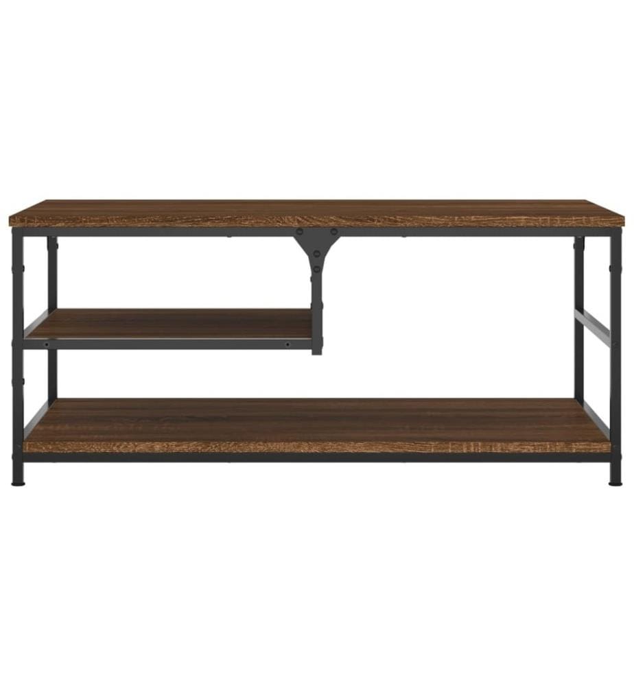 Couchtisch Braun Eichen-Optik 90x49x40 cm Holzwerkstoff