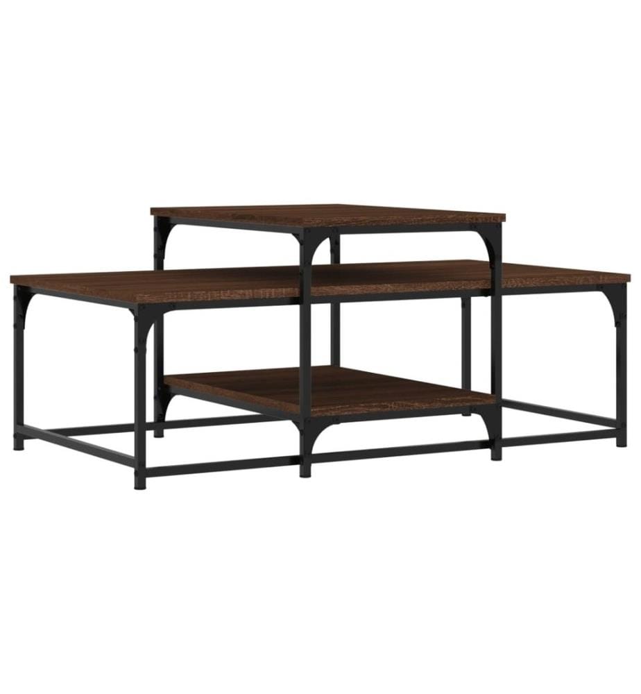 Couchtisch Braun Eichen-Optik 102x60x45 cm Holzwerkstoff