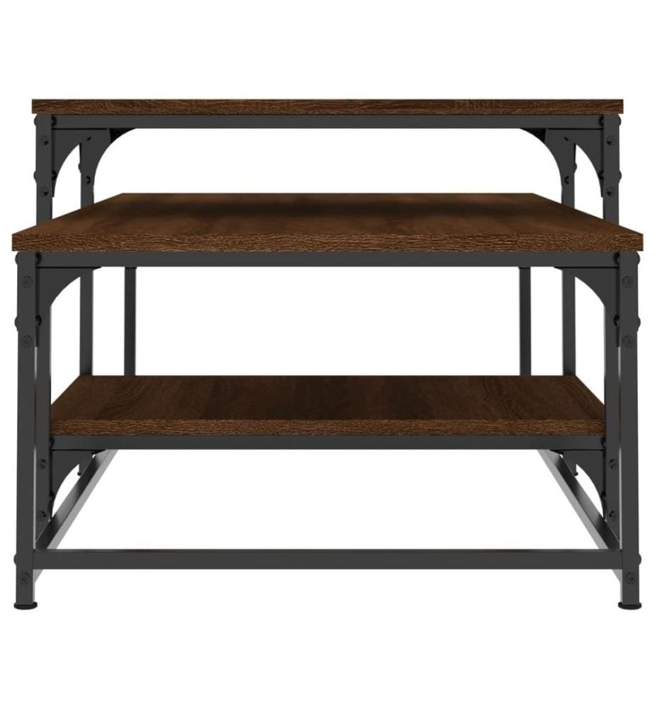 Couchtisch Braun Eichen-Optik 102x60x45 cm Holzwerkstoff