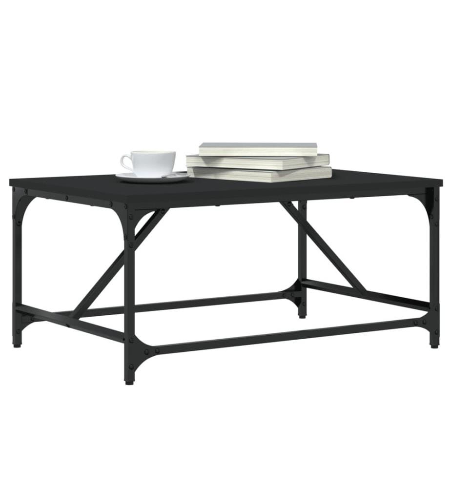 Couchtisch Schwarz 75x50x35 cm Holzwerkstoff