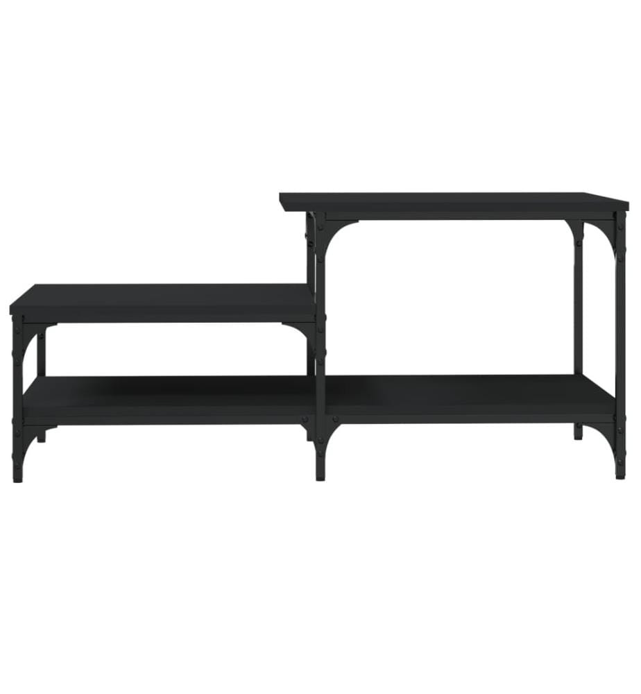 Table basse noir 100x50,5x45 cm bois d'ingénierie