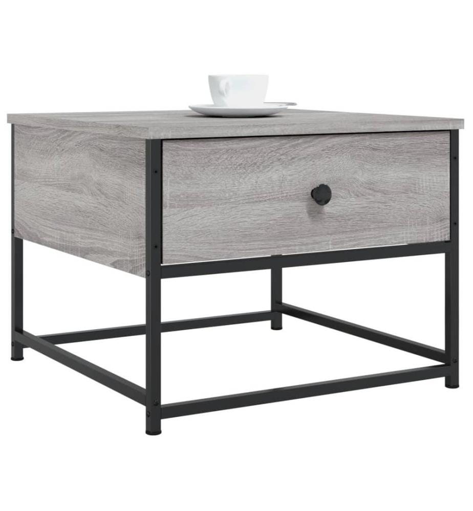 Couchtisch Grau Sonoma 51x51x40 cm Holzwerkstoff