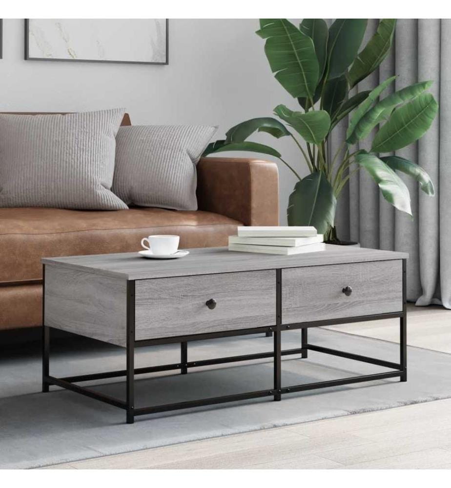 Couchtisch Grau Sonoma 100x51x40 cm Holzwerkstoff