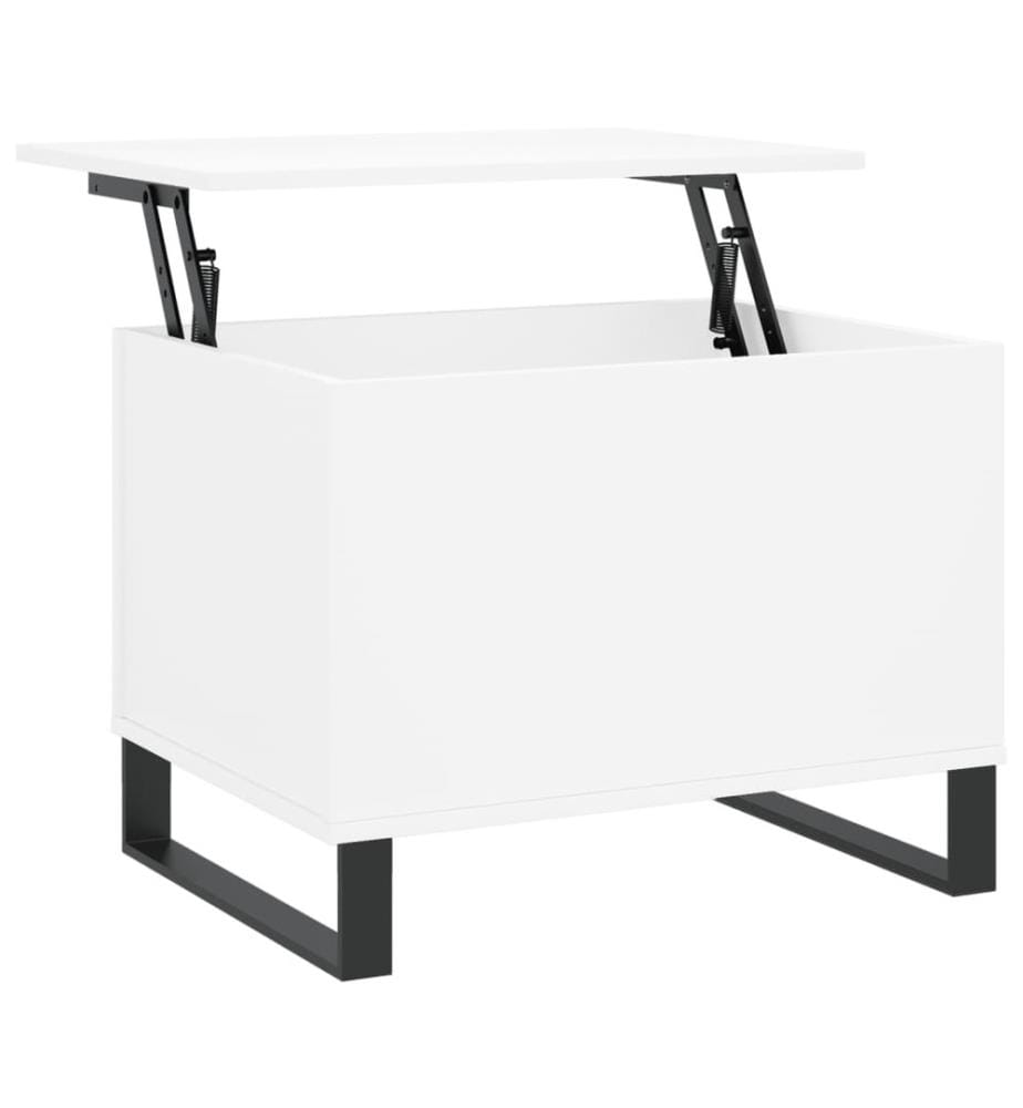 Couchtisch Weiss 60x44,5x45 cm Holzwerkstoff