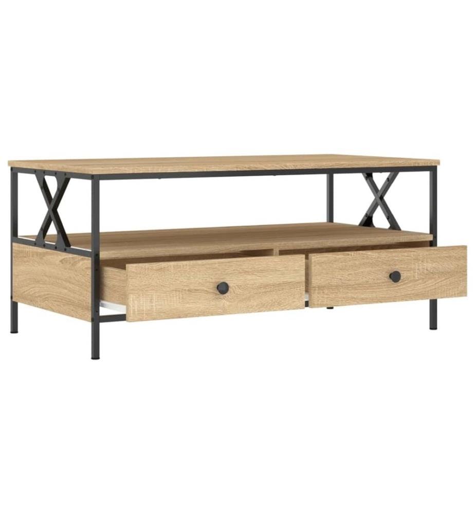 Couchtisch Sonoma-Eiche 100x51x45 cm Holzwerkstoff