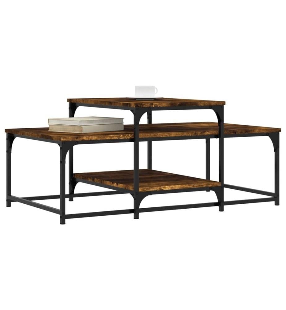 Couchtisch Räuchereiche 102x60x45 cm Holzwerkstoff