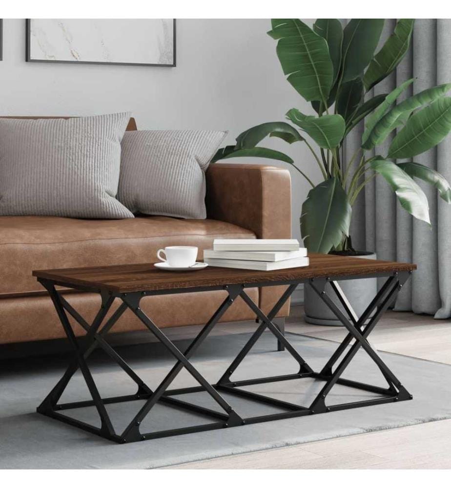 Couchtisch Braun Eichen-Optik 100x49x40 cm Holzwerkstoff