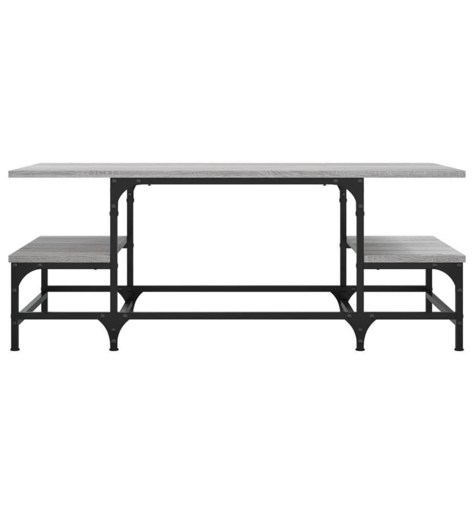 Couchtisch Grau Sonoma 100x50,5x40 cm Holzwerkstoff