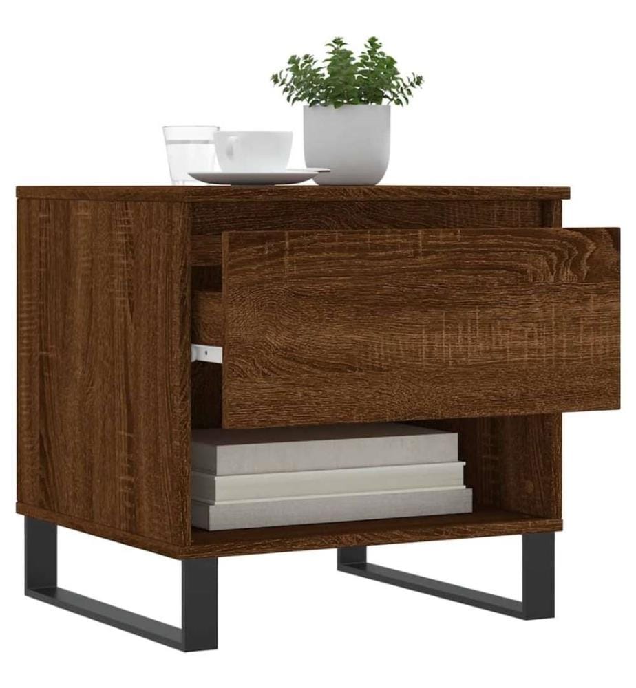 Couchtisch Braun Eichen-Optik 50x46x50 cm Holzwerkstoff