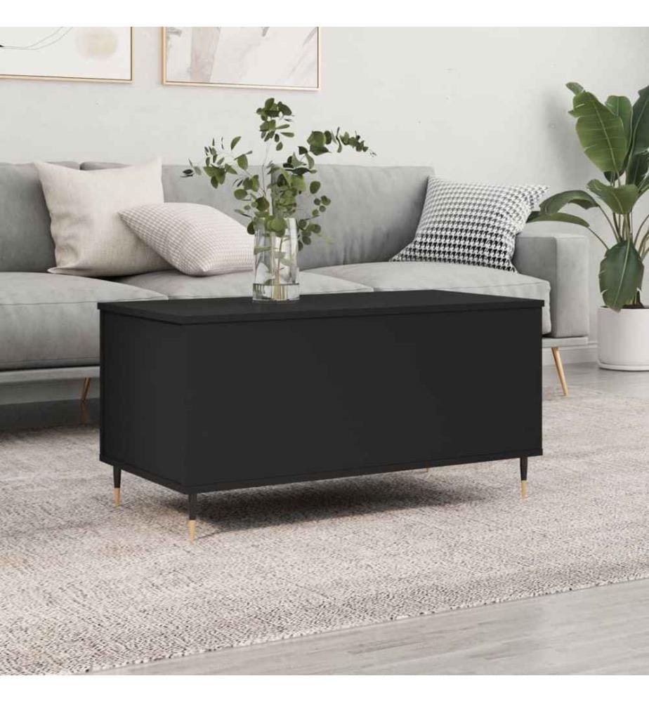Couchtisch Schwarz 90x44,5x45 cm Holzwerkstoff
