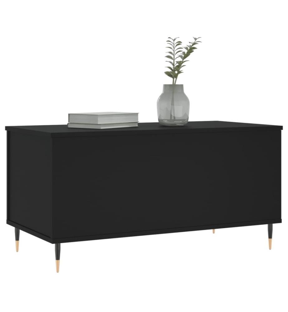 Couchtisch Schwarz 90x44,5x45 cm Holzwerkstoff