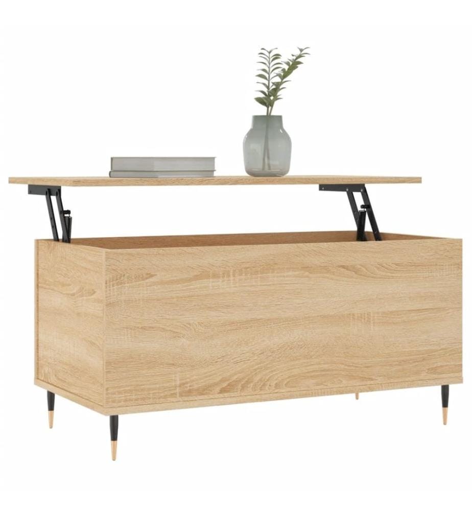 Couchtisch Sonoma-Eiche 90x44,5x45 cm Holzwerkstoff